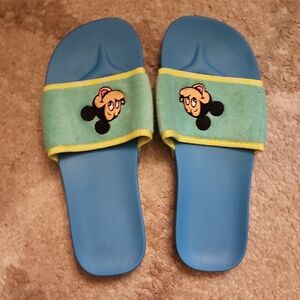 Disney Blue and Green Sandals with Cartoon Design